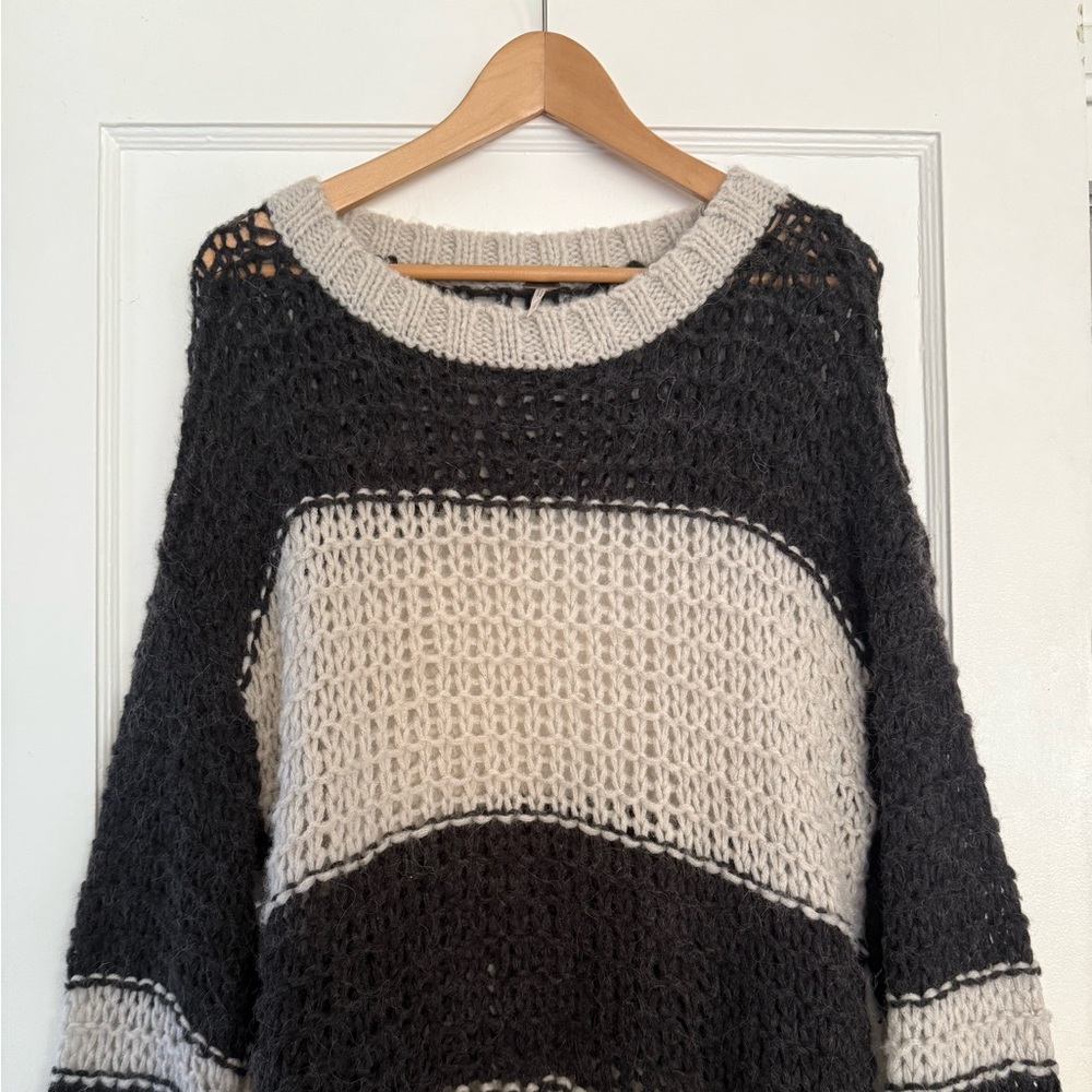 Free People Monochrome Knit sweater